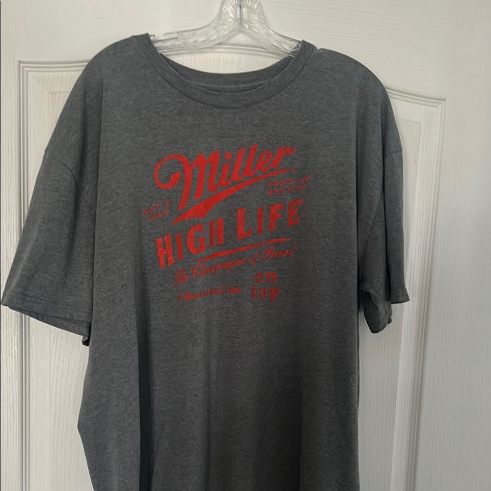 Miller High Life Gray T-Shirt MENS XXL